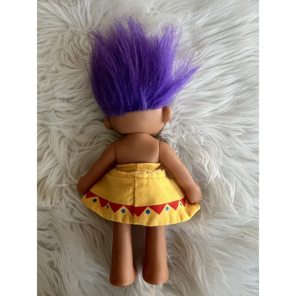 Russ Troll Dolls Lot Of 4 Read Small Pink Purple Yellow Green Hair 2